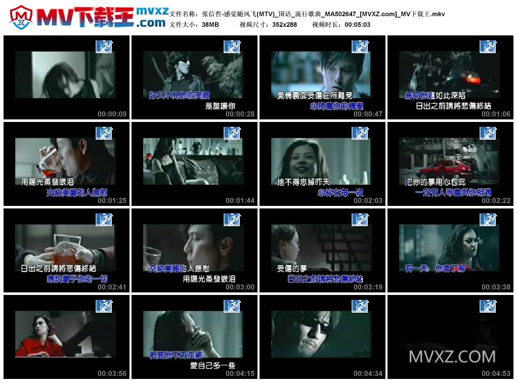 张信哲-感觉随风飞(MTV)_国语_流行歌曲_MA502647